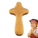 【Beautiful Gift】This Small Wood Comfort Cross is a beautiful, simple gift, and you can buy it to send to your family or circle of friends, easy for them to a christening, communion, or confirmation