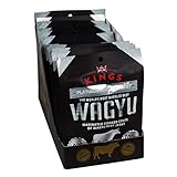 Kings - Wagyu Beef Jerky - Platinum Edition Indulgent Range - High Protein Meat Snack - Box of 12 x 25 g Packs