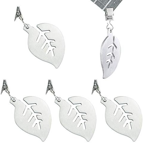 XUELIYUN 4Pcs Tablecloth Weights Clip Stainless Steel Table Cover Clamps Table Cloth Holders for Outdoor Garden Party Picnic Tablecloths Cover