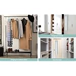 DHSFKBE Legging Organizer Storage, T-Shirt Hanging Closet Hanging Clothes Organizer with 26 Roll Compartments for Yoga Pants, Tank Top, Towel, Underwear, Shirt (Grey) - Image 3
