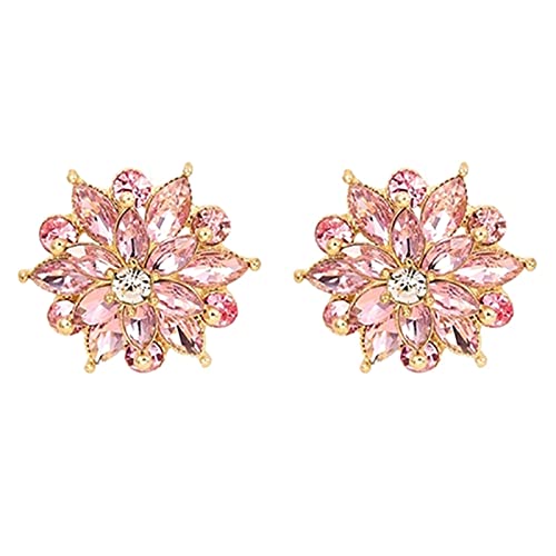 Boucles d'oreilles femme fleur en cristal de zircon pour un cadeau - 6