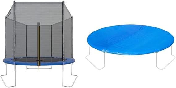 Ultrasport Trampolín de jardín para exteriores para niños, diámetro 183-430 cm