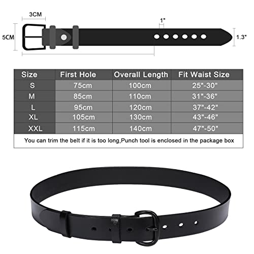 Whippy Women Leather Belt For Jeans Pants Dresses Ladies Waist Belt With Black Buckle M #TOP4
