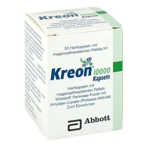 KREON 10.000 Hartkps.m.magensaftr.überz.Pellets 50 St