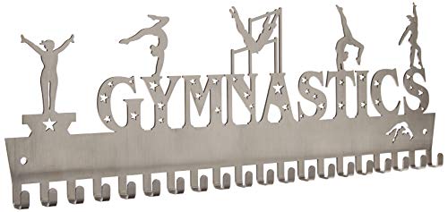 Sports Medal Hanger Display Holder for Gymnastics - 3 Variations (18" Gymnastic Stainless-Steel)