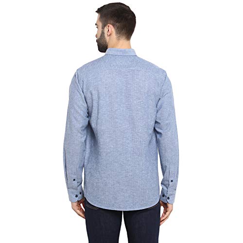 Image of Red Tape Men Dark Blue Full Sleeve Shirt