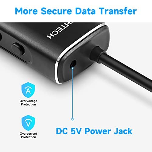 USB C Hub (10Gbps) RSHTECH 5-in-1 USB C Hub (with 3-Port USB 3.1 Gen2 Data Hub +SD/TF Card Readers ) Aluminum USB C Hub Multiport Adapter with Long Cable (Black, RSH-A104D)