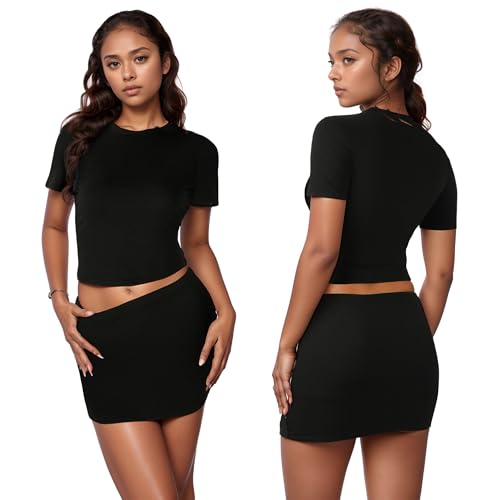 Image of PORRCEY Women Sexy Casual 2 Piece Leopard Cheetah Print Mini Dress