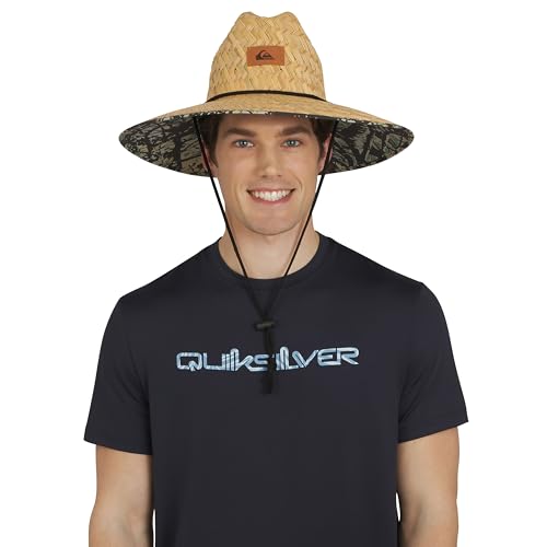 Image of Quiksilver Men's Wide Brim Outdoor Lifeguard Straw Sun Hat