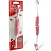 Pet Toothbrush for Dogs, Cats with Soft Bristles - Easy Teeth Cleaning & Dental Care, Non Slip Dual Head Dog Toothbrush for Medium & Large Pets, Toothpaste Not Included (Pack of 1 (Pink))