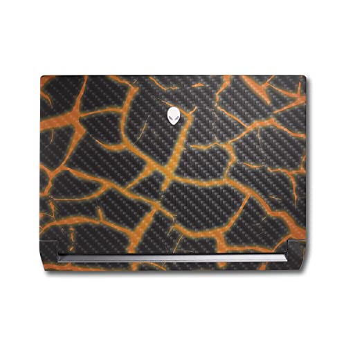 Image of MightySkins Carbon Fiber Skin Compatible with Alienware M17 R5 (2022) Full Wrap Kit - Lava Rock | Protective, Durable Textured Carbon Fiber Finish | Easy to Apply & Change Styles | Made in The USA