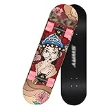 normal skateboard with longboard wheels ★ 【Folienhighlights】 Unser Skateboard bietet viele Vorteile und Funktionen. Rutschfest, hart, stabil, stoßfest, breiter und geschmeidig - lassen Sie Ihre Erfahrung an die Spitze gelangen.