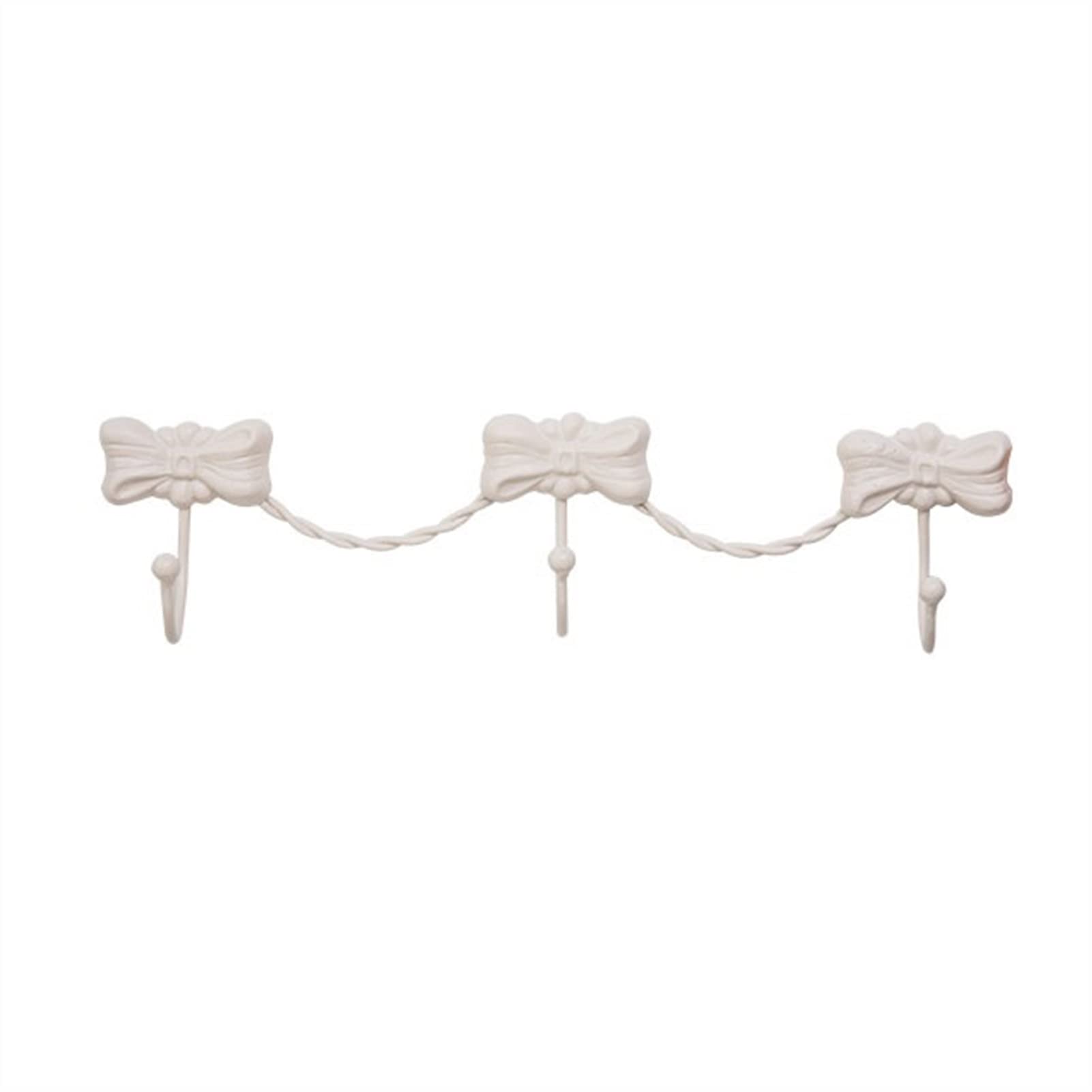 GLigeT Wand Garderobenleiste Wandmontierter Kleiderregal, Eingangskleiderbügel, weißer und rosa Wandhaken kreativer Wandbügel Haken, Leichter Luxus-Wandhaken Wandgarderoben(White)
