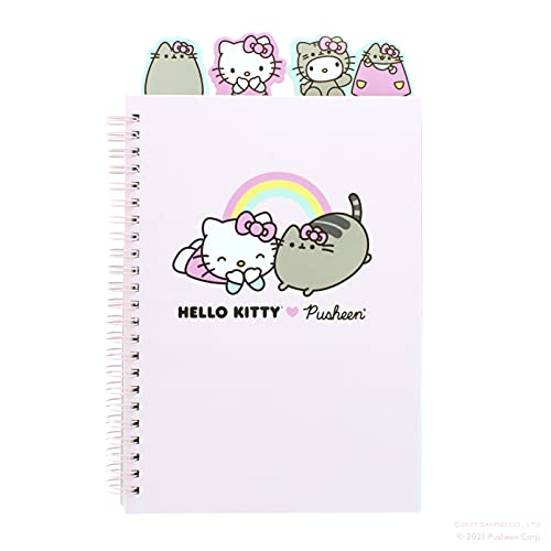 Hello Kitty x Pusheen A5 Project Notebook | Writing Pad | Notepad | A5 Notebooks | Note pads | Note book | Back to School | Gifts for Girls and Boys