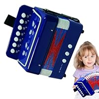 Kids Accordion Toy – ABS 18x17x10cm | Musical Instrument For Children | Portable Button Accordion | 7-Key Small Accordions For Beginners, Boys, Girls Age 3+, Birthday Gift, Early Music Learning, Playt