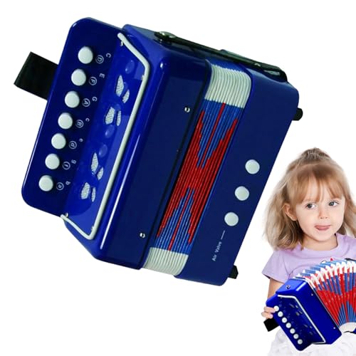 Juguetes de instrumentos de acordeón para –, Portátil, Mini Instrumentos, Música acordeón Instrumento, Juguete de Botones Pequeño Portátil | Multiusos al aire libre de la utilidad interior durable