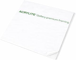 Acrylic Glass Shatterproof 90% UV Protected Premium Framing Grade Display For Picture Frame (8 x 10)