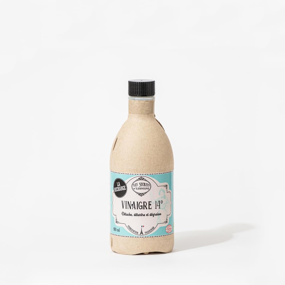 Vinaigre 14° - Détartrant Naturel - Multi surfaces - Nettoyant Puissant - Emballages Eco-Friendly - Pack de 3 Flacons (480 ml chacun)