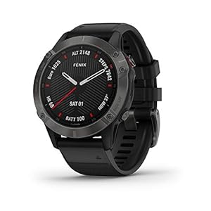 Garmin fenix 6 Sapphire, Premium Multisport GPS Watch, Features Mapping, Music, Grade-Adjusted Pace Guidance and Pulse…