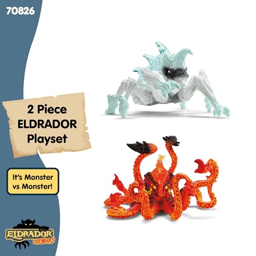 Image of Schleich Eldrador - 2Pc Ice Bug Vs. Fire Kraken - Kids Ages 7+ | 70826 | Monster Figurine, Battle Creature Toy for Boys 7+, Fantasy Beast, Action Figure Gifts, Screen-Free Imaginative Pretend Play