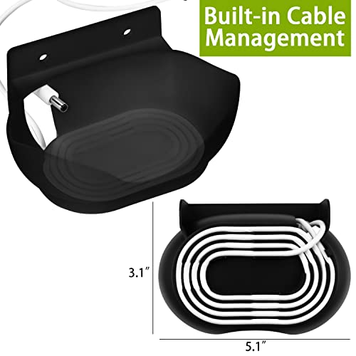 Fixation murale Google Nest Audio support transparent avec passe câble intégré modèle JG02