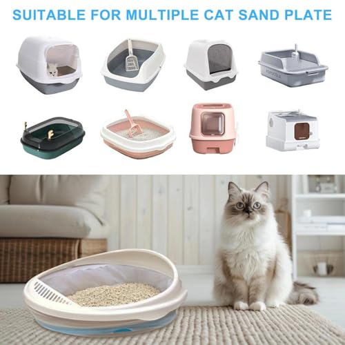 40 Stück Katzenklo Beutel, 65 ×30cm Katzenstreu Müllbeutel mit Zugband, Katzentoilettenbeutel, Katzenstreutasche, Reißfeste & Auslaufsichere Katzentoilettenbeutel für Katzenklo und Haustierabfälle