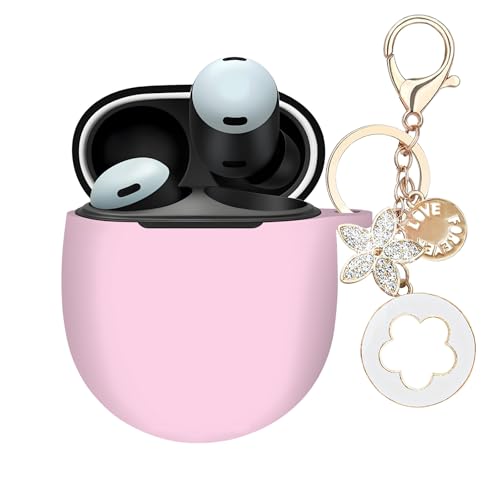 Google Pixel Buds Pro 2�Ή��P�[�X�J�o�[ Ziseyoru �\�t�g�V���R���ی�X�L�� Google Pixel Buds Pro 2/Buds Pro�C���z���A�N�Z�T���[�t���L���L���L�[�z���_�[�t�� ���f�B�[�X �K�[���Y (�s���N)