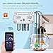 Yewhick 24/7 Online WiFi pH EC Monitor, EC PPM pH Mete Hydroponic Nutrients Smatr Monitor, APP Online Nutrient Meter with Data Logger Function for Nutrient Reservoir Water Tank DWC Indoor Garden
