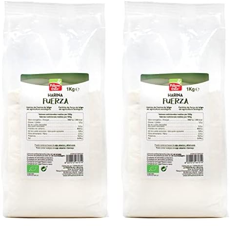 La Finestra Sul Cielo Harina de Fuerza Bio para Pan y Pasteles, 1kg (Paquete de 2)