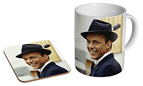 Frank Sinatra Colour Ceramic Coffee Mug + Coaster Gift Set …