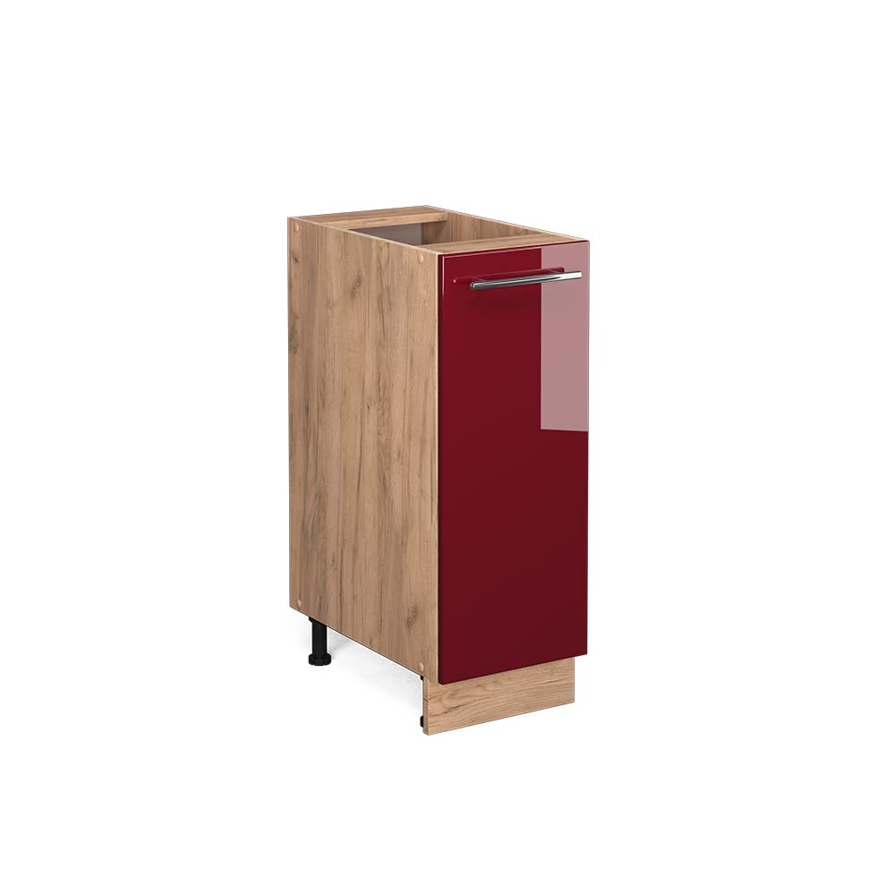 Vicco Pharmacy cabinet Fame-Line, Bordeaux High Gloss, 30 cm without worktop, for combination with other modules from the Fame-Line series