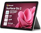 Microsoft Surface Go 2 10.5' FHD (1920 × 1280) Touchscreen Tablet PC, Intel Pentium Gold 4425Y, 4GB RAM 64GB SSD, Windows 11 Pro, Perfect for Education, Remote Work & On-the-Go Productivity (Renewed)
