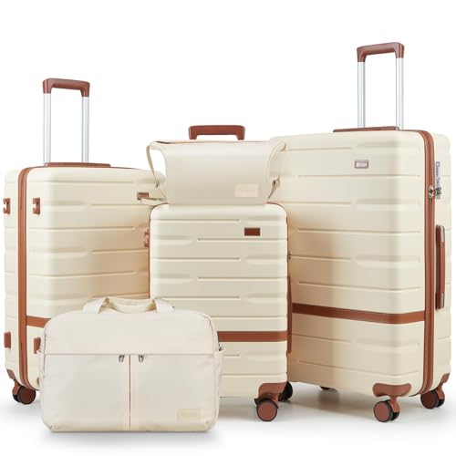 NEISIA Luggage Sets 3 Piece with TSA Lock Hardside PC+ABS