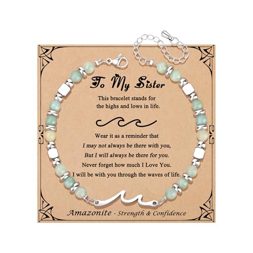 Sister Birthday Gifts Christmas Birthday Gifts for Sister Wave Bracelet