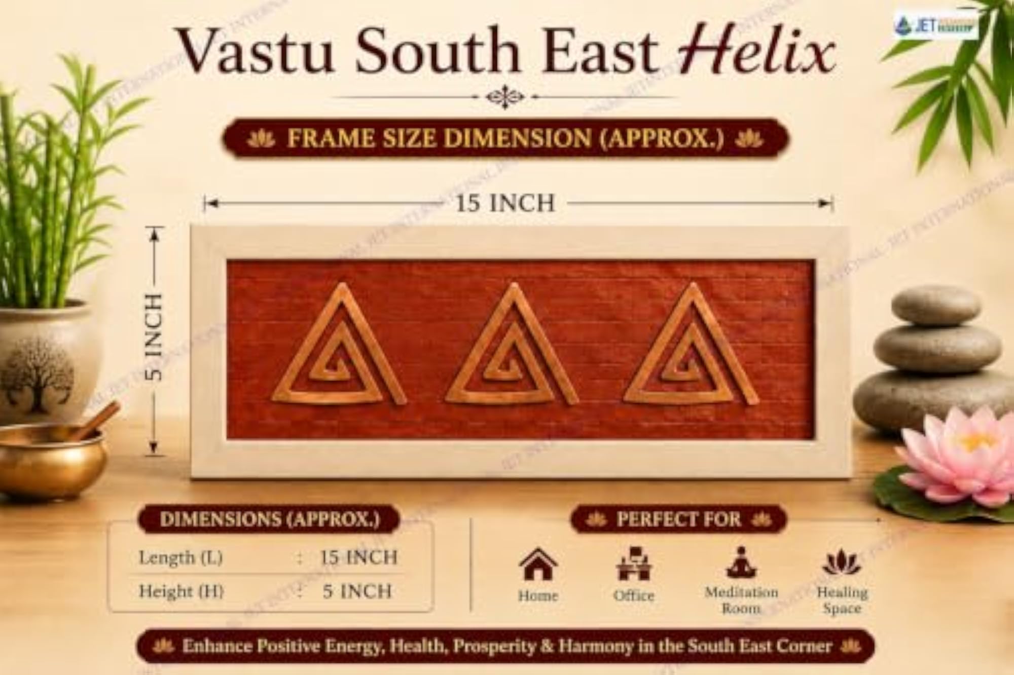 Vastu Balancing South East Helix Frame, Decorative