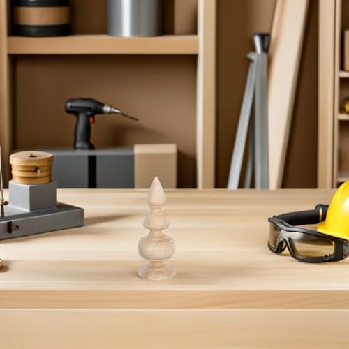 Remates de madera para escaleras UKCOCO esferas decorativas de brico 8
