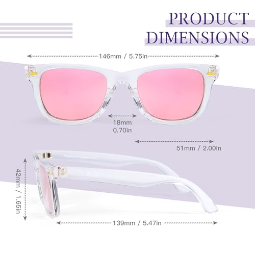 Image of SIPHEW Polarized Sunglasses for Women & Men - UV400 Mirrored Eyewear | Designer Unisex Fashion Sun Glasses w /Medium Fit,Suitable for Any Face Shape,Beach,Everyday Wear
