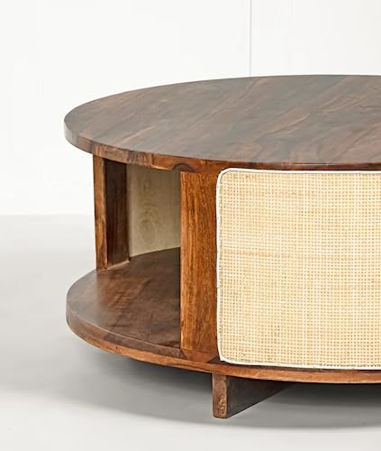 SMAART CRAAFTS Cane Solid Wood Coffee Table 25 kg - Image 6