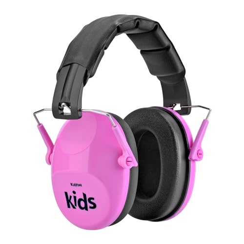 KAYNN 032 Kids Ear Protection for Noise - 28dB SNR Noise Canceling Headphones for Concerts,Sensory Headphones Autism,Age 3-16(Pink)