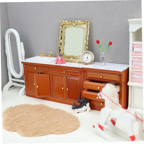 Juego de muebles de cocina para casa de muñecas escala 1/12 4