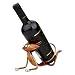 Tooarts Yoga Cat Metal Sculpture Wine Bottle Rack Holder Handwork Crafts