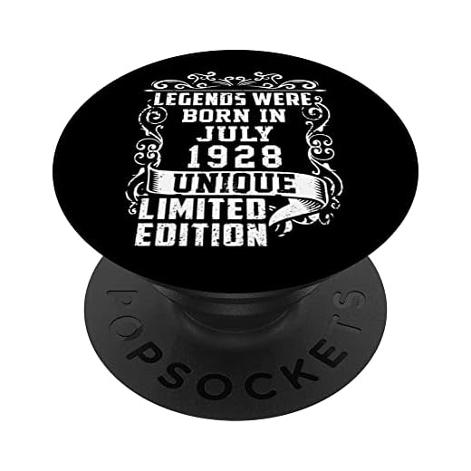 Cumpleaños Julio 1928 Edición Limitada Regalo Legend July PopSockets PopGrip Intercambiable