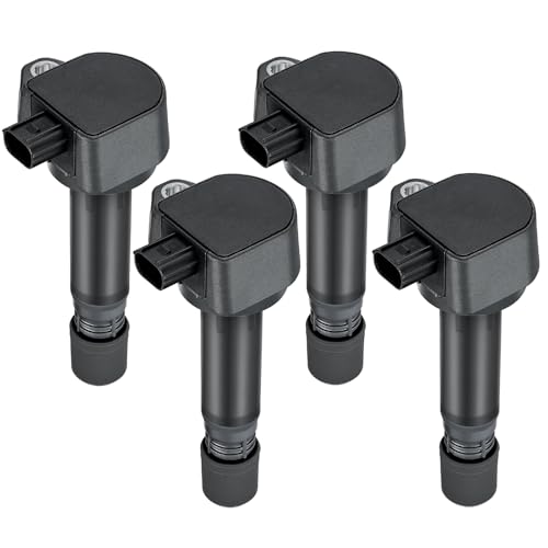 Image of Set of 4 UF582 Ignition Coil Pack Compatible with Honda Civic 2006 2007 2008 2009 2010 2011 1.8L L4 Replacement UF582,C1580,099700102,DQ50132,61050104,5C1637,E1082,521874,IC662,30520RNAA01