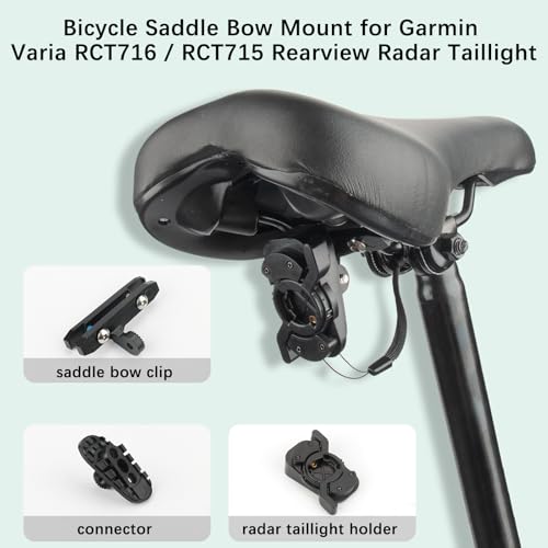 LICHIFIT Suporte de arco de selim de bicicleta para Garmin Varia RCT716 RCT715 radar retrovisor supo
