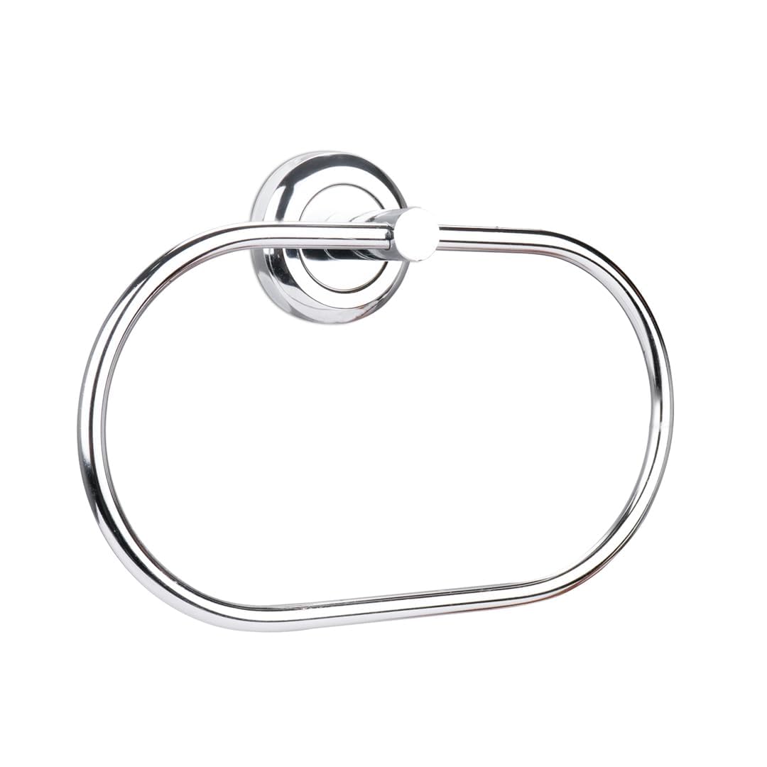 Imaashi Stainless Steel Napkin Ring/Towel Ring/Napkin Holder/Towel Hanger Hand Towel Holder for Bathroom, Modern Round Towel Hanger, Bath Accessories Fixtures Chrome Finish (Ovel shap)