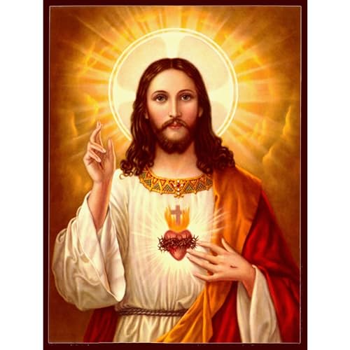 Imán rectangular Sacred Heart of Jesus 3x2 pulgadas miniatura 2