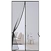 Magnetic Screen Door Magnetic Closure Fits 38"x82" Doors, Reinforced Hands Free Mesh Partition Net, Self Sealing Heavy Duty Curtain Keeps Bugs Out, Frame Hook & Loop, Pet And Kid Friendly