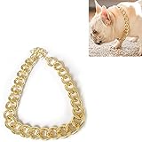 🐕3. [Drei Größen] Es gibt drei Größen für Hundehalsband Kette: S-27 + 7 cm, M-36 + 7 cm, L-45 + 7 cm. Kann entsprechend der Größe des Hundes ausgewählt werden.