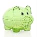 Produktbild sunnyflowd Cartoon Pig Bank Transparenter Sparschwein Geldmünzensammler