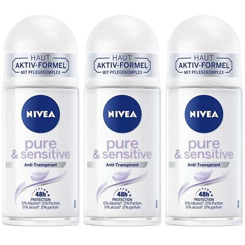 3�{�Z�b�g NIVEA �j�x�A �f�I�h�����g ���[���I�� Pure & Sensitive 48���Ԏ��� 50ml �y���s�A���i�z